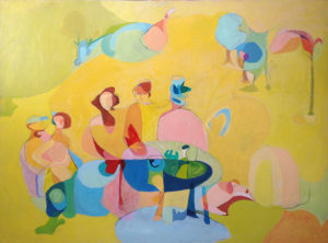 "Picnic in the Park" Painting