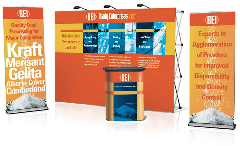 BEI trade show booth