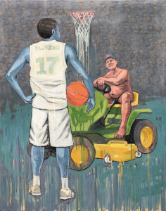 "The Game Ends in Charlottesville" Painting